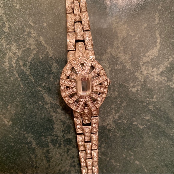 Art Deco diamond and quartz watch - Picture 2 of 7